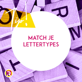 Match je lettertypes
